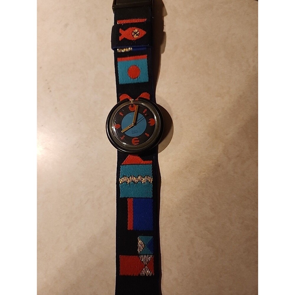 1989 Swatch POP Swatch PWBK124 “Golden Poison” Magic Potion Fall/Winter